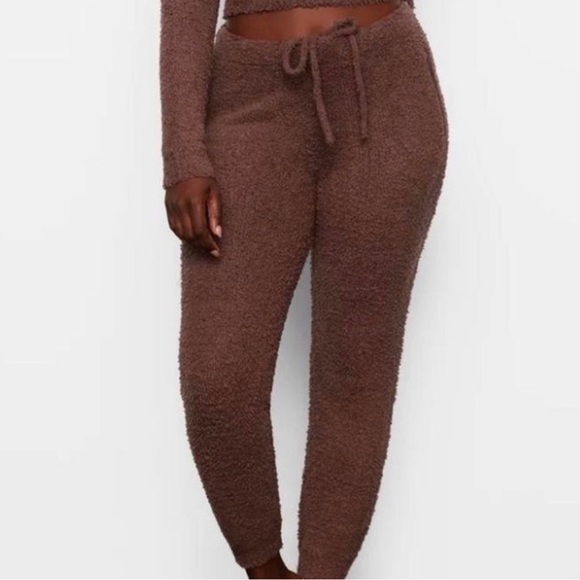 SKIMS Pants - NWT SKIMS Garnet Teddy Joggers S/M